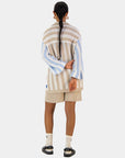 Knitted Stripe Bowler (oversized)