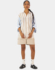 Knitted Stripe Bowler (oversized)