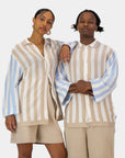 Knitted Stripe Bowler (oversized)