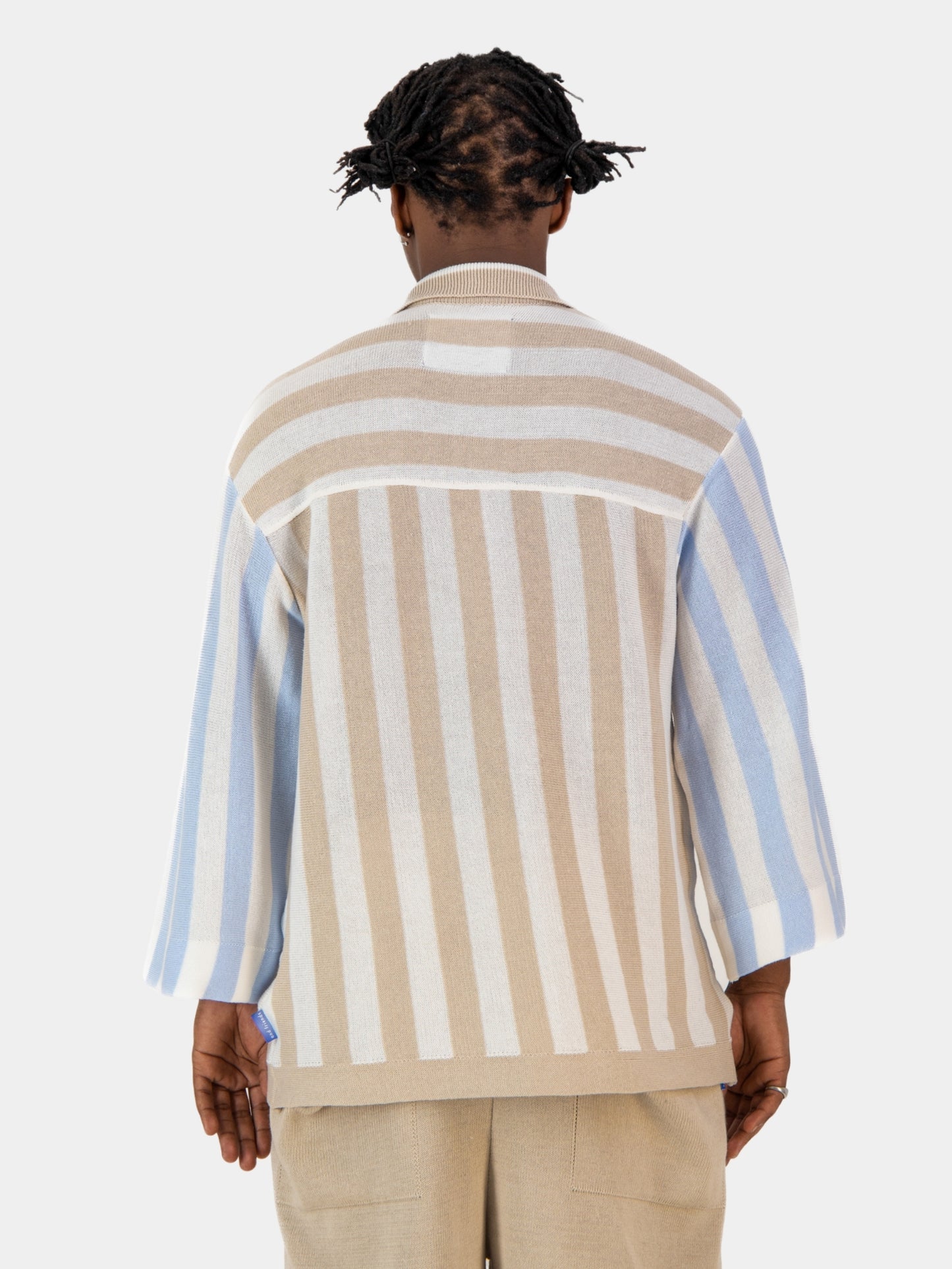 Knitted Stripe Bowler (oversized)