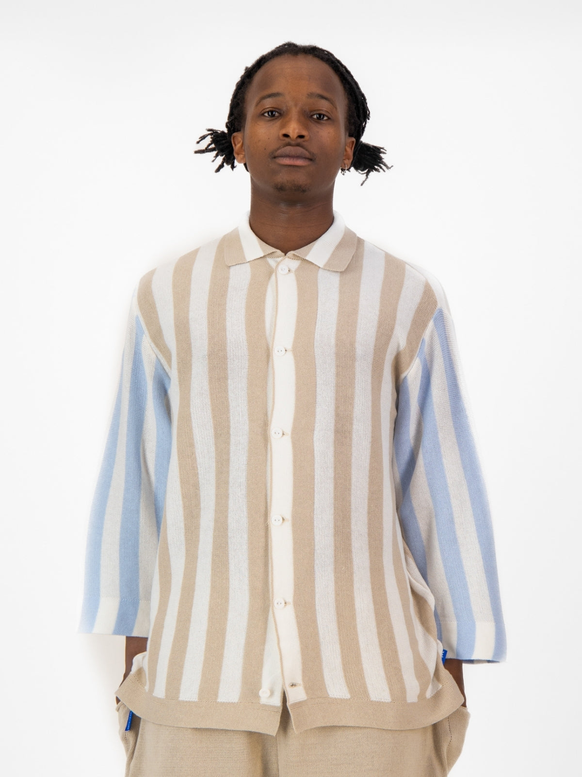 Knitted Stripe Bowler