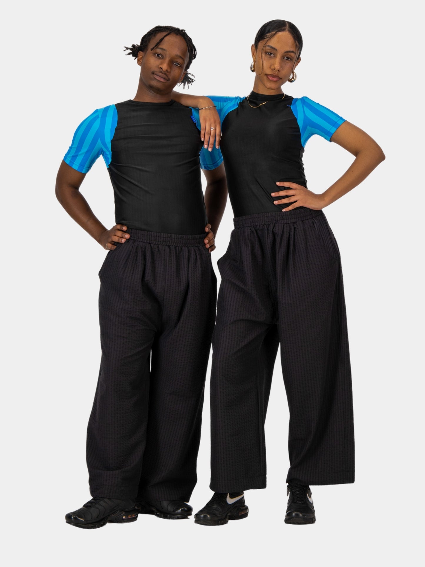 Cropped Seersucker Pants