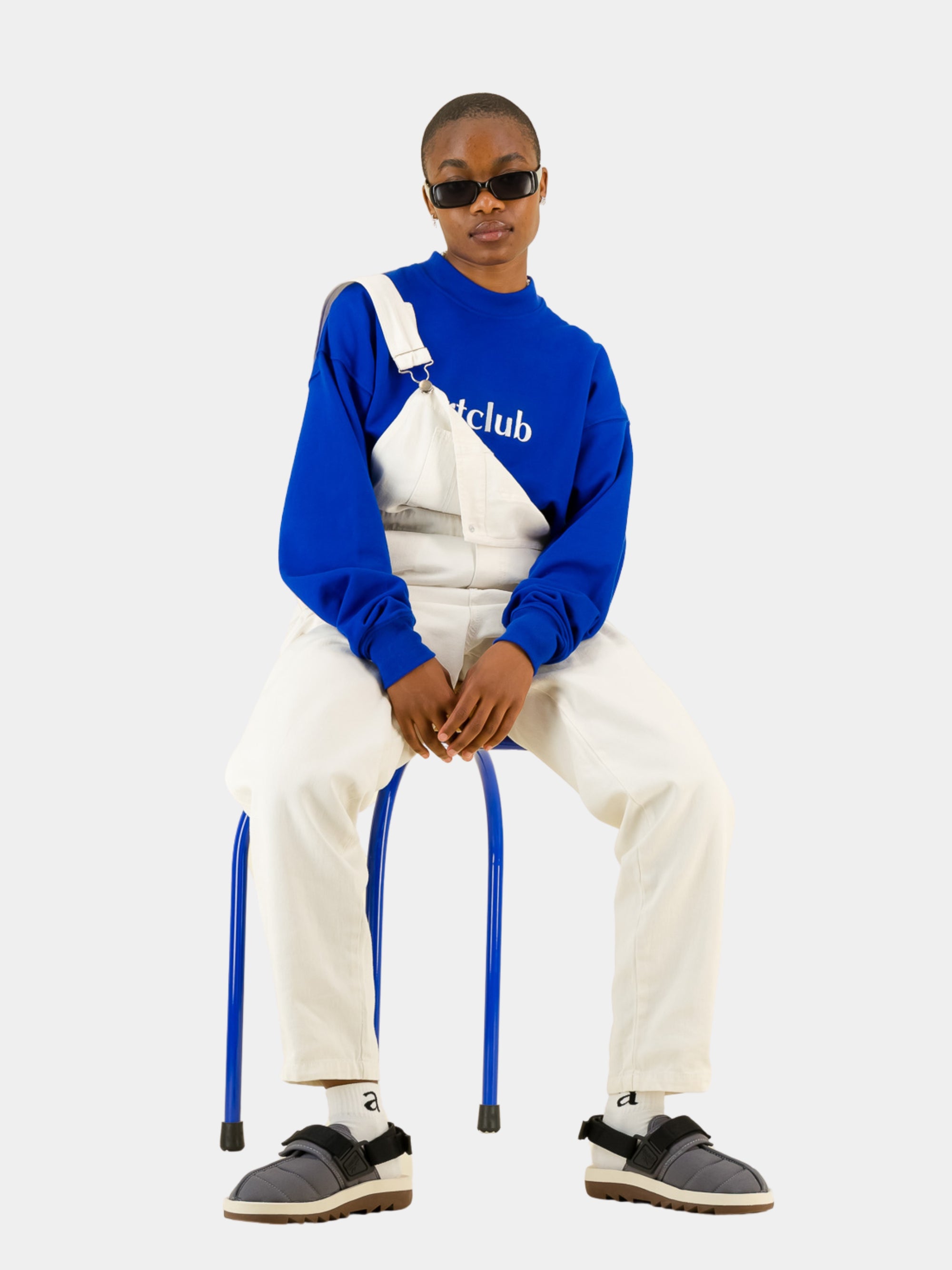 Embroidered Logo Sweater Royal