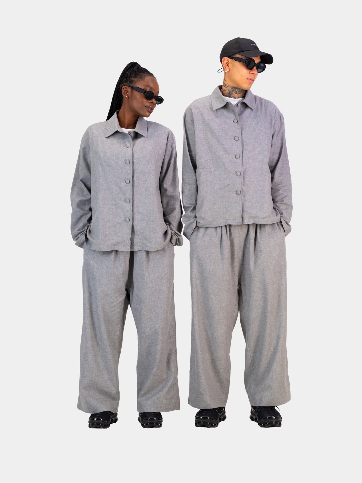 Cocoon Suit Trouser - Grey