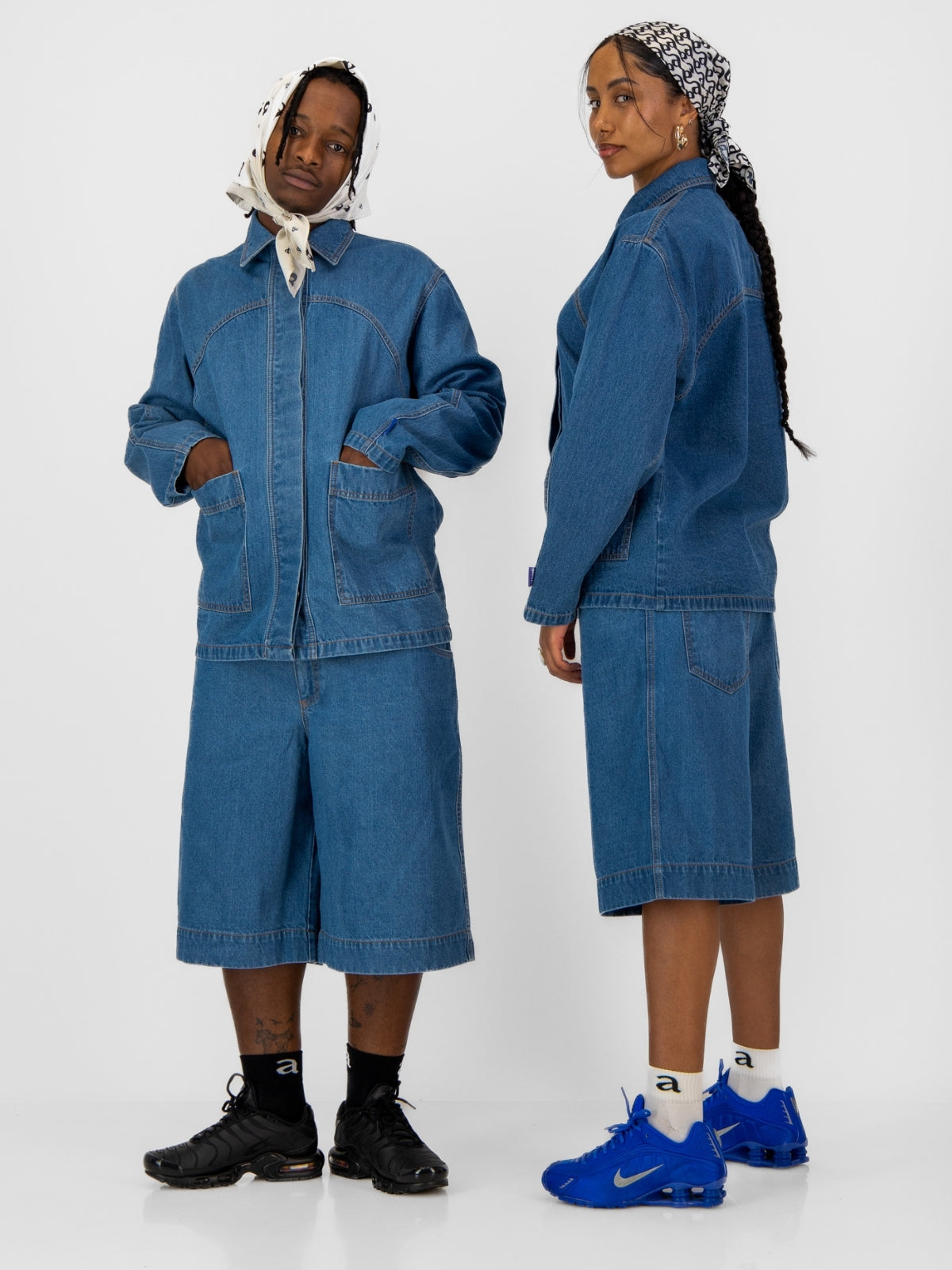 Logogram Scarf- Cream