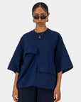 Navy Pocketed Tee