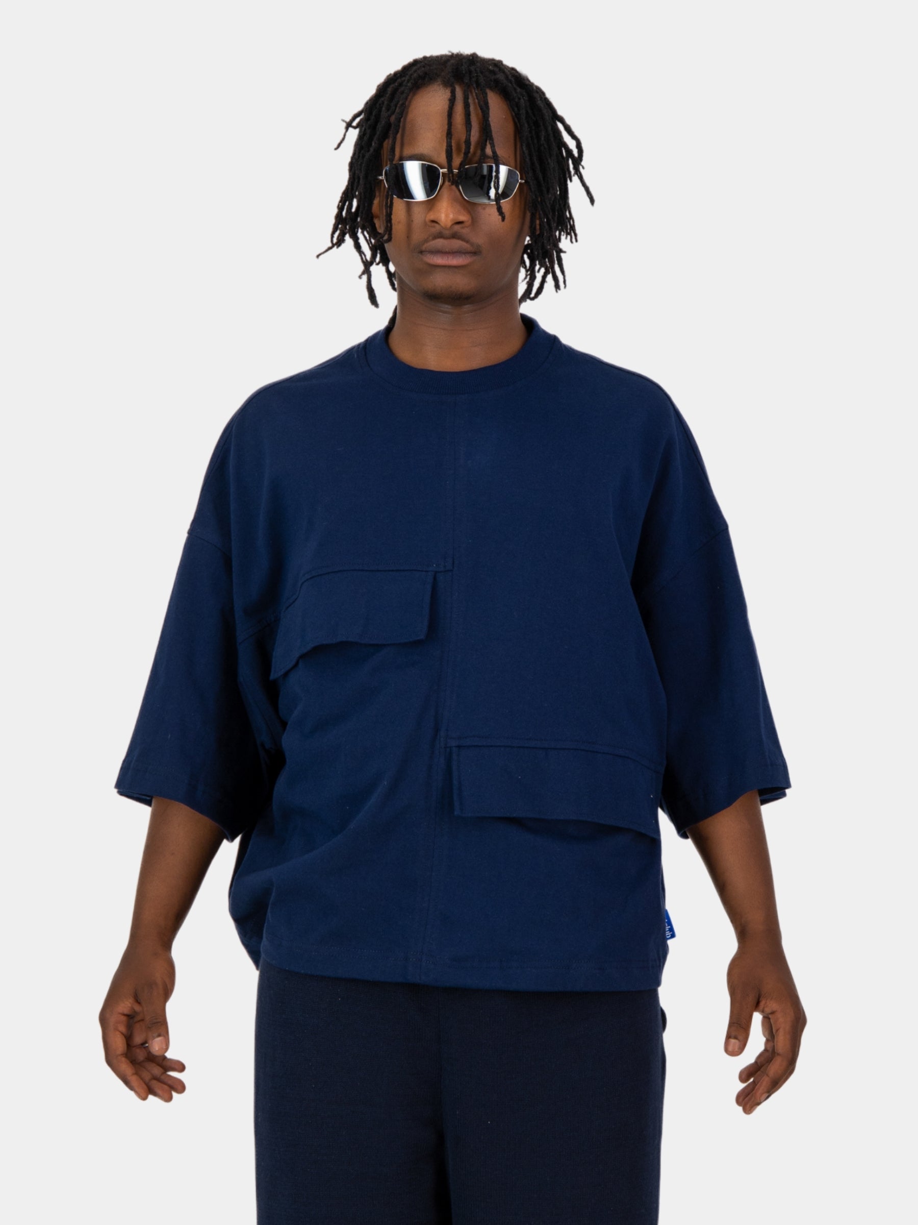 Navy Pocketed Tee