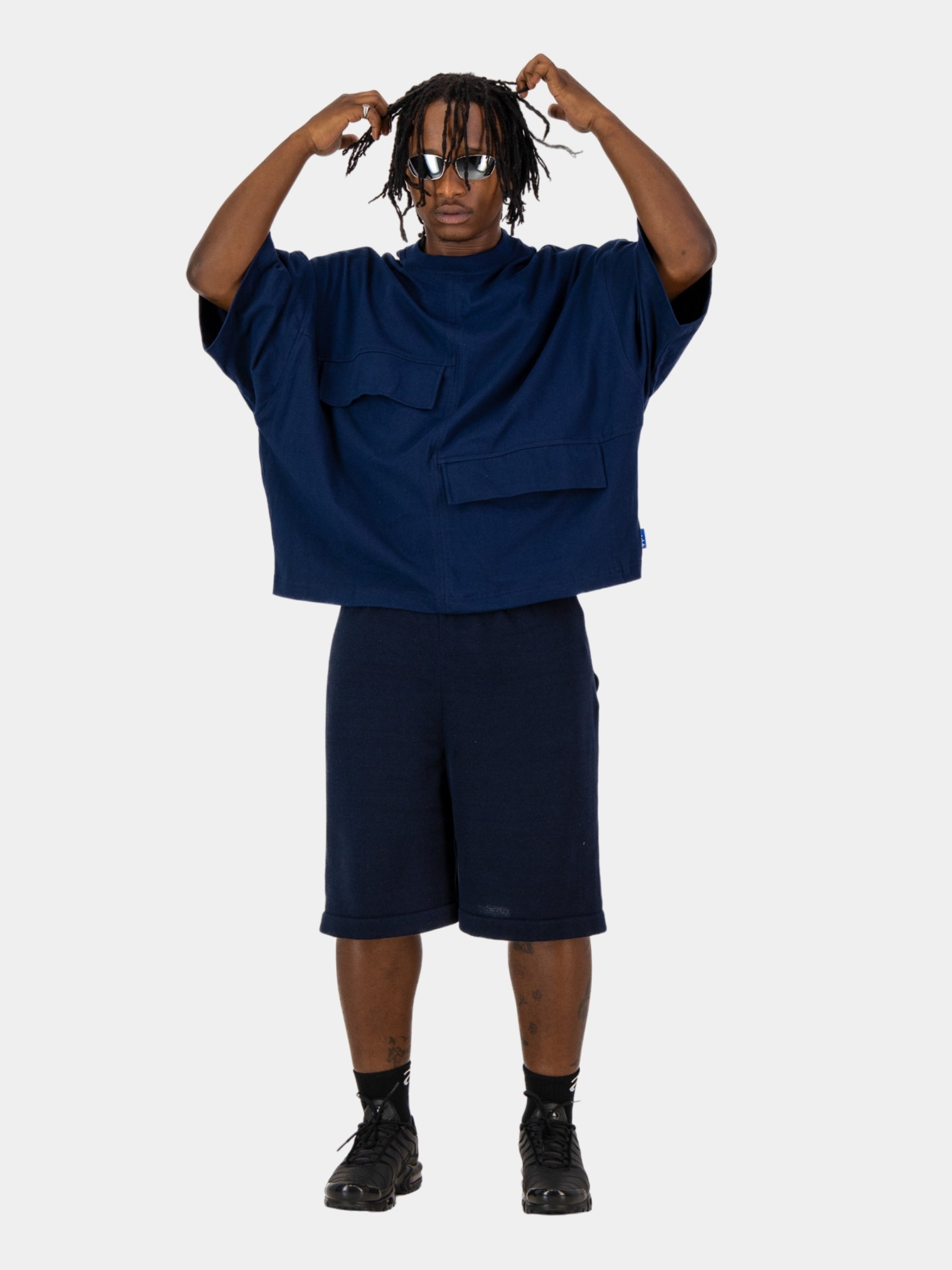 Navy Pocketed Tee