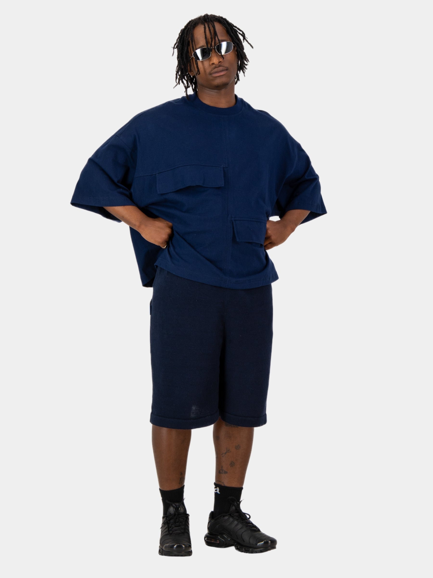 Navy Pocketed Tee