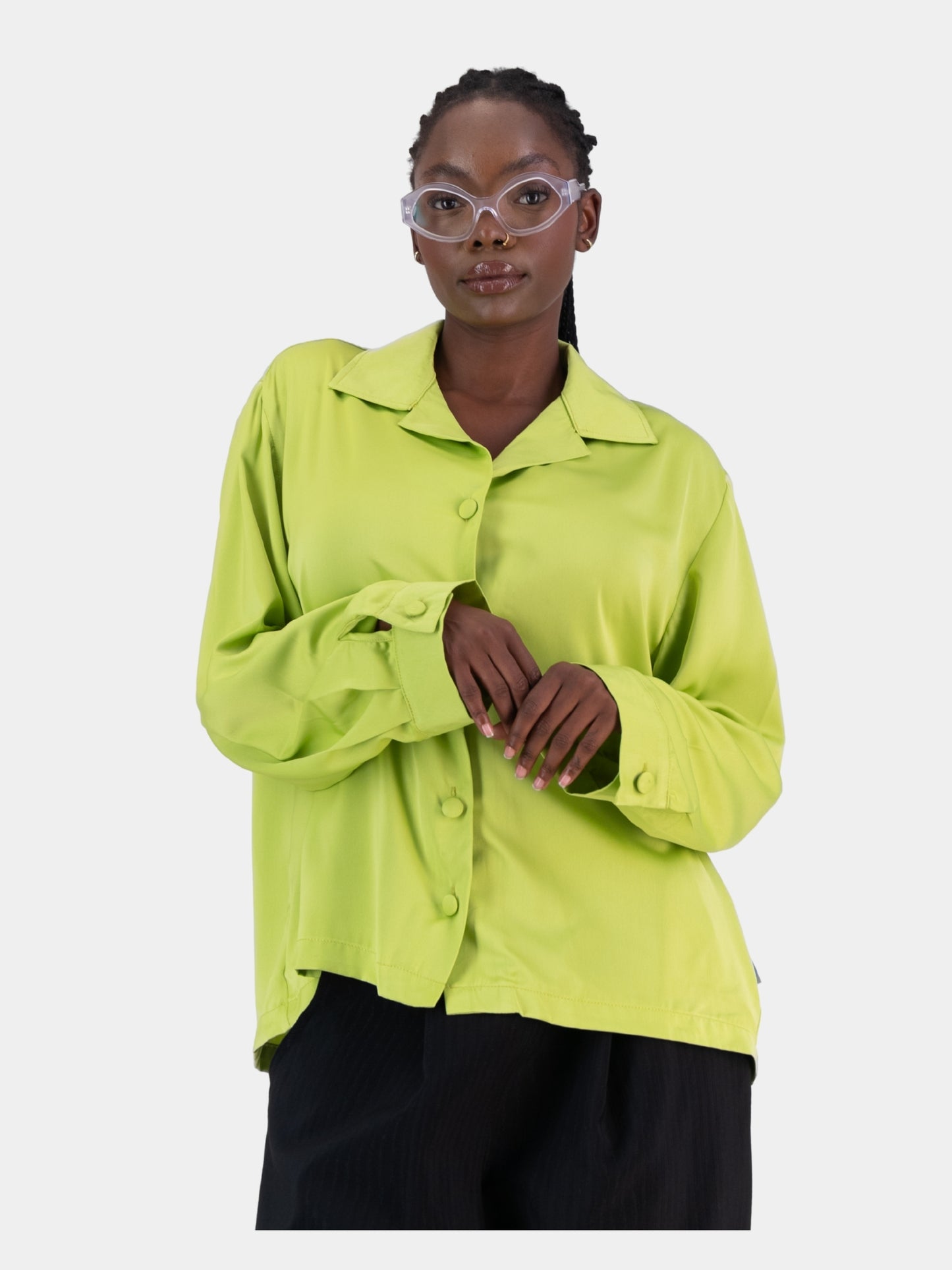 Satin Cocoon Bowler - Apple