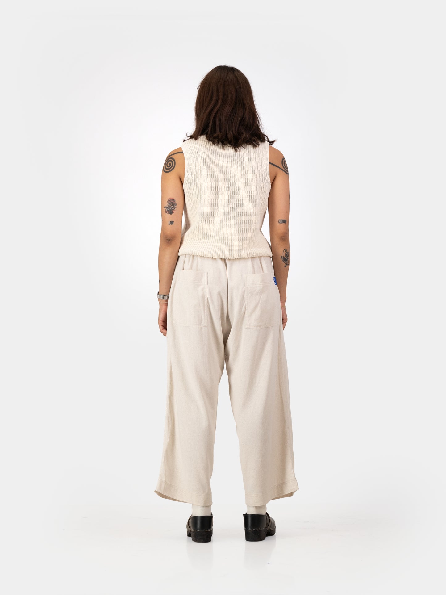 Cropped Cocoon Pants - Linen