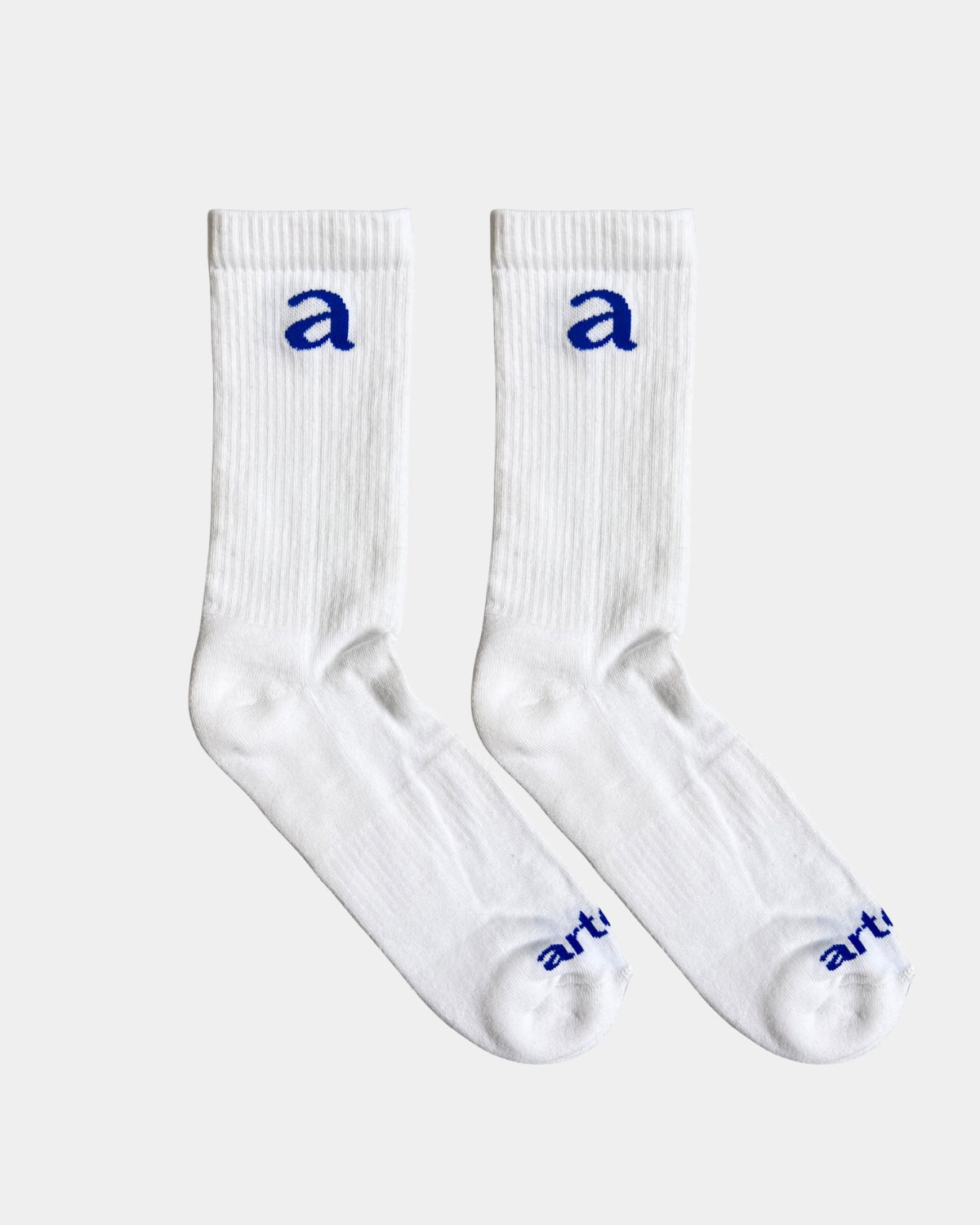 White Crew Socks - Royal
