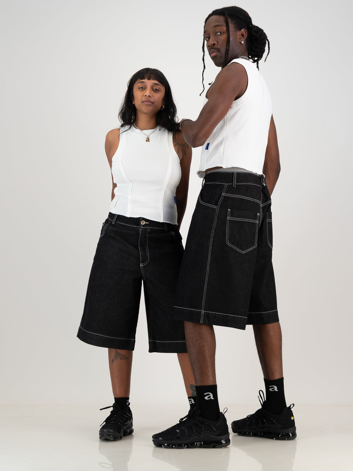 Unisex Denim Jorts Artclub and Friends