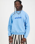 Embroidered Logo Sweater- Sky Blue