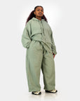 Seersucker Studio Hoodie - Sage
