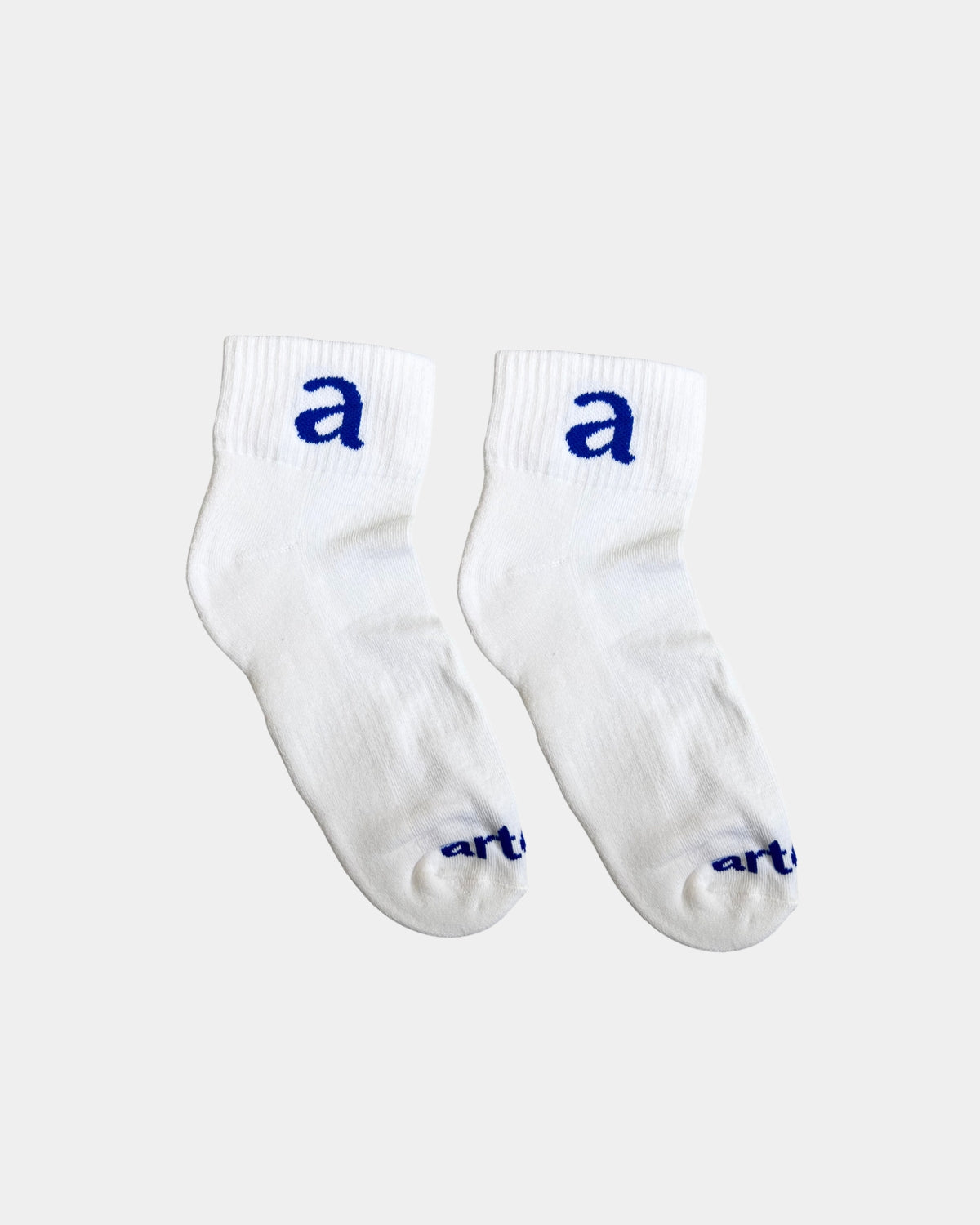 White Ankle Socks - Royal