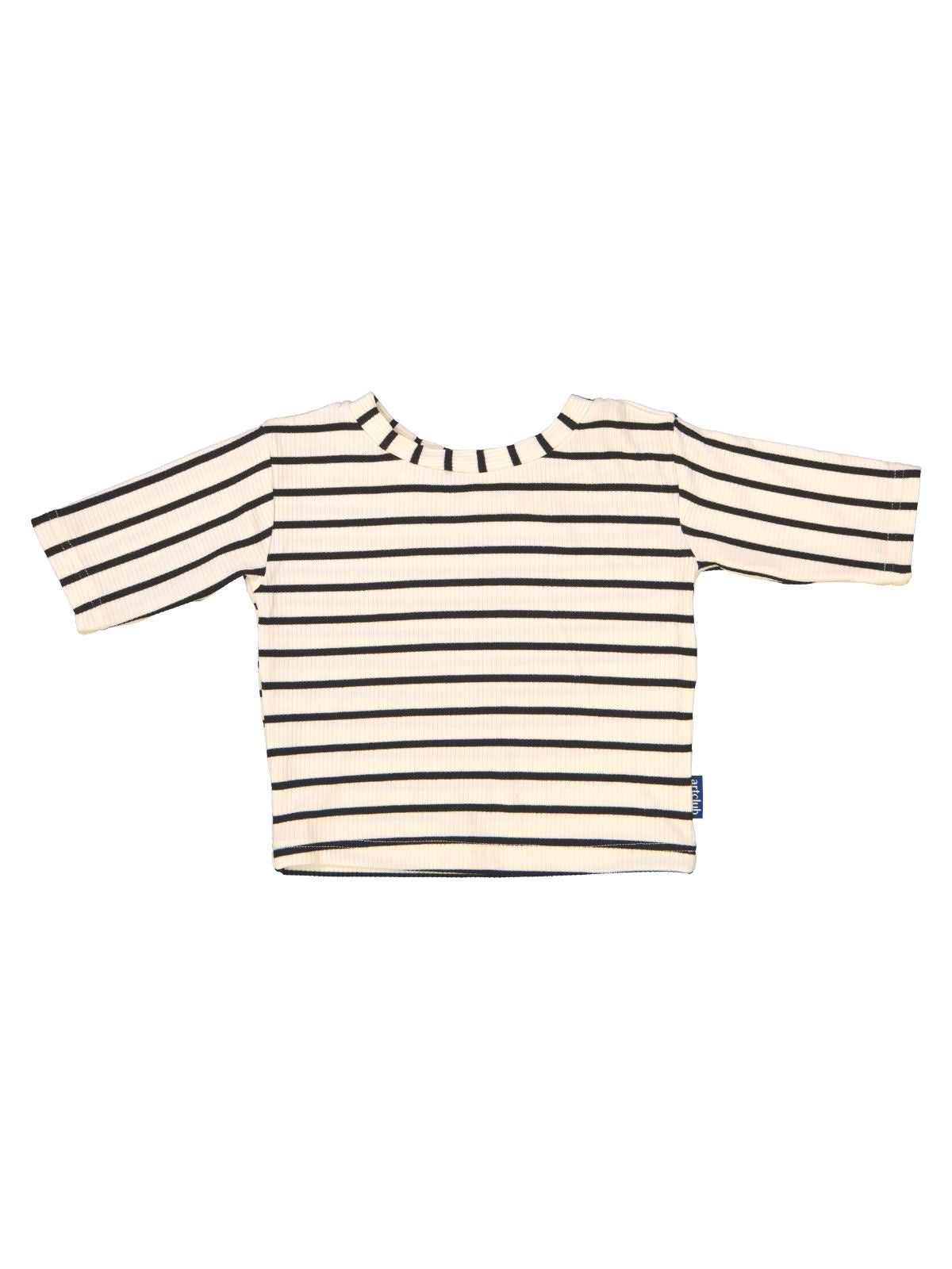 Kids Cream Stripe Tee