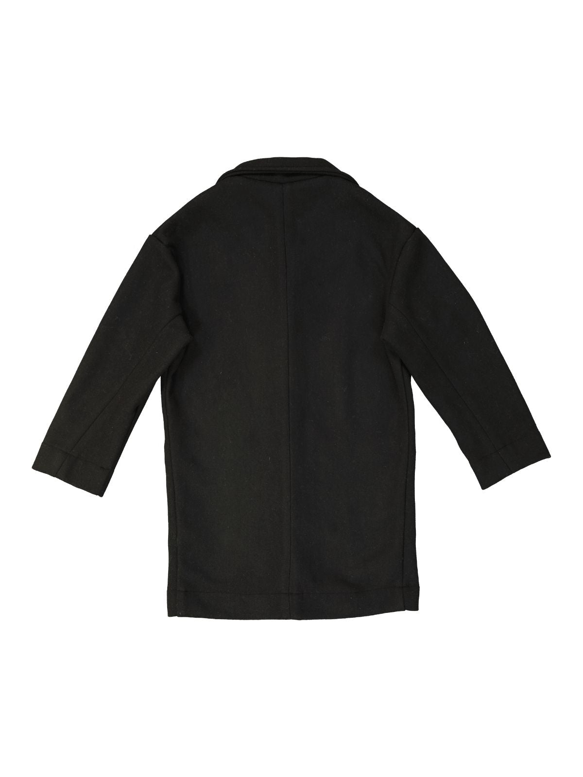 Button-up Coat in Black