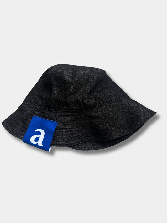 Washed Black Denim Bucket Hat