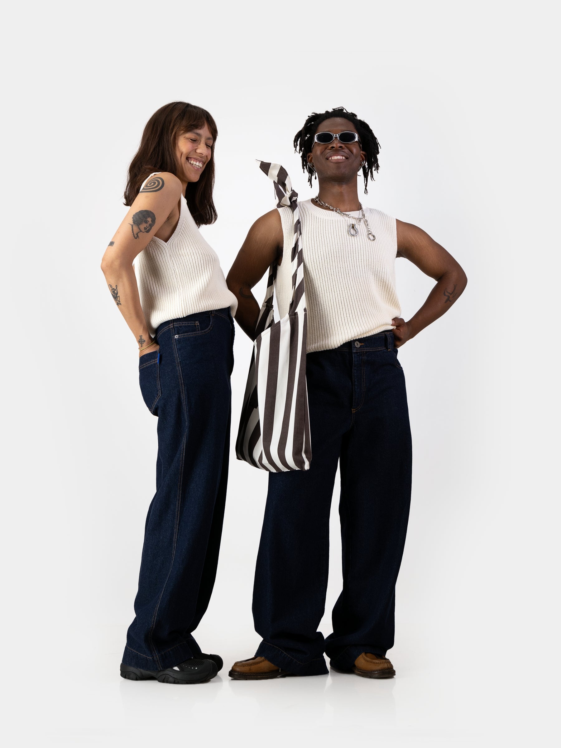 Knitwear Vest - Ecru/Linen