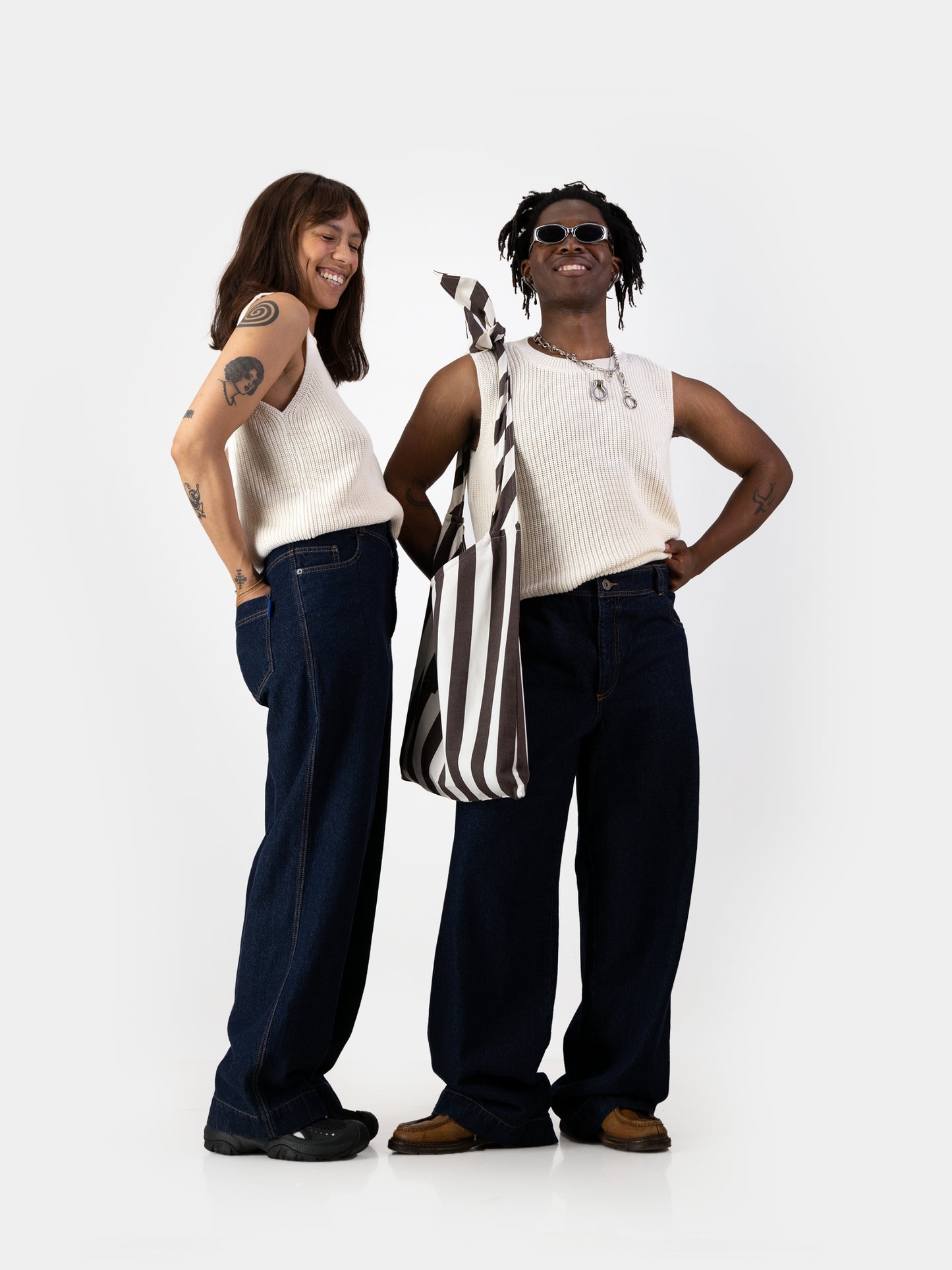 Knitwear Vest - Ecru/Linen