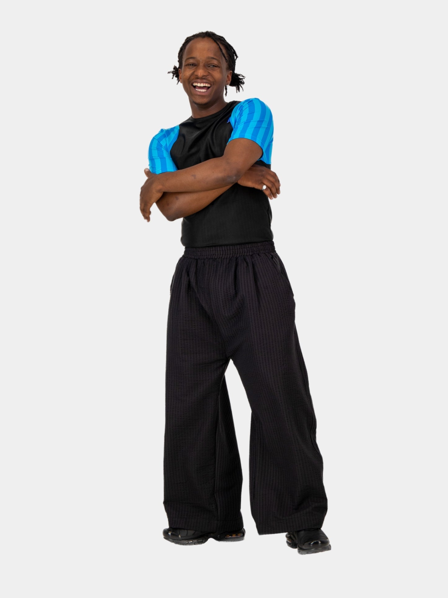 Cropped Seersucker Pants