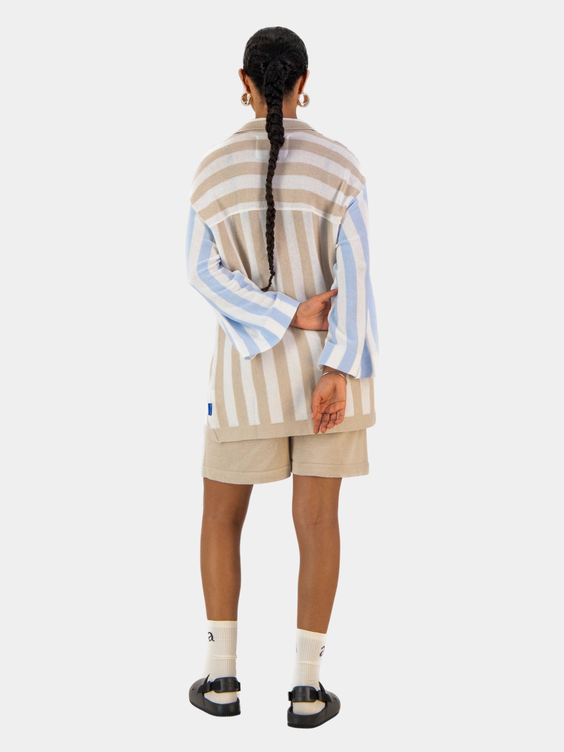 Knitted Stripe Bowler (oversized)