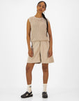 Knitted Shorts - Stone