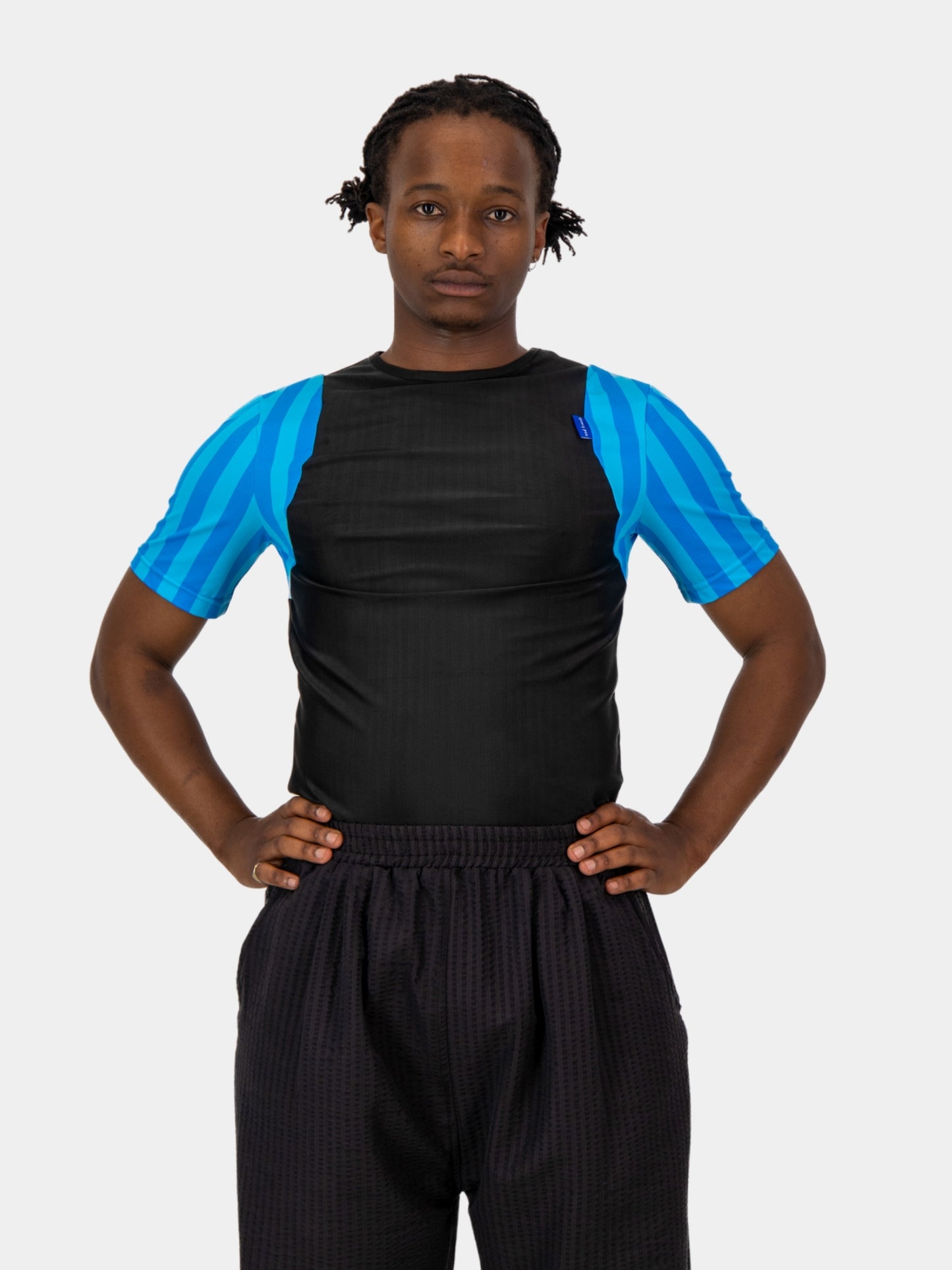 Stripe Racer Back Crop