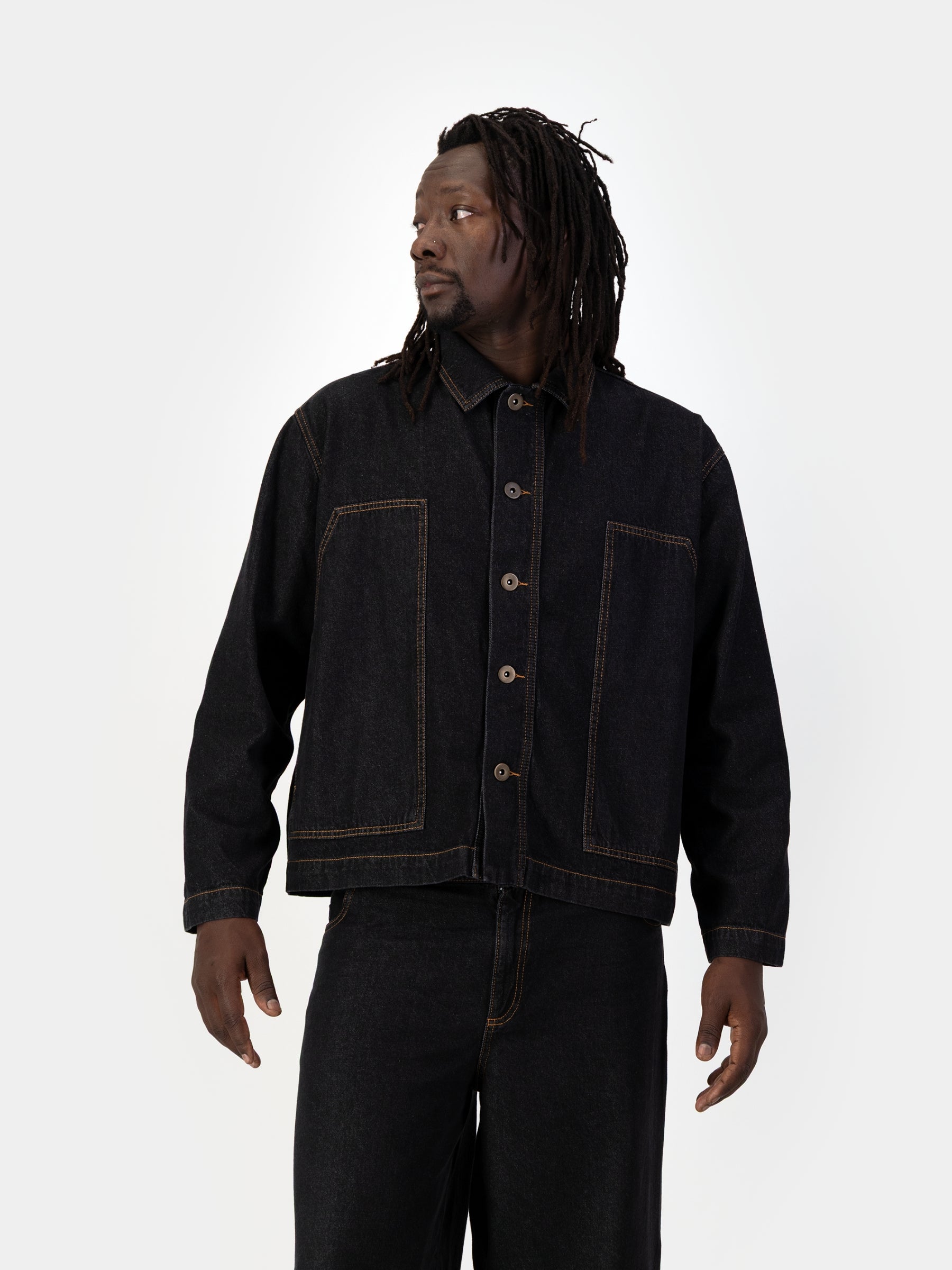 The Uniform Denim Jacket - Black
