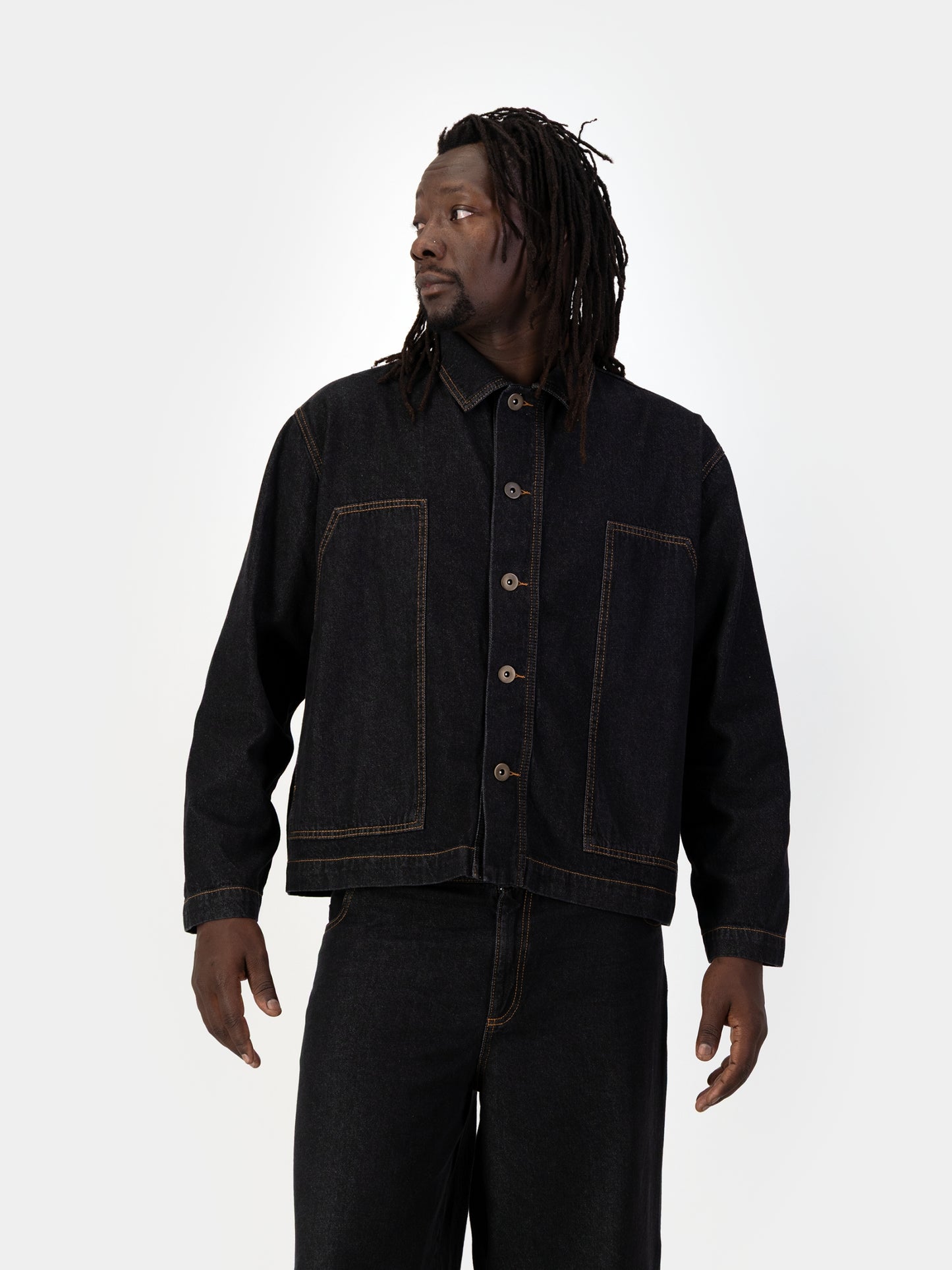 The Uniform Denim Jacket - Black