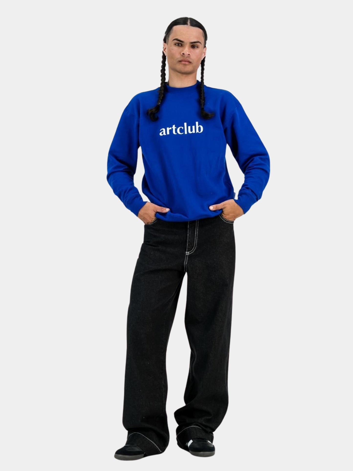 Embroidered Logo Sweater Royal