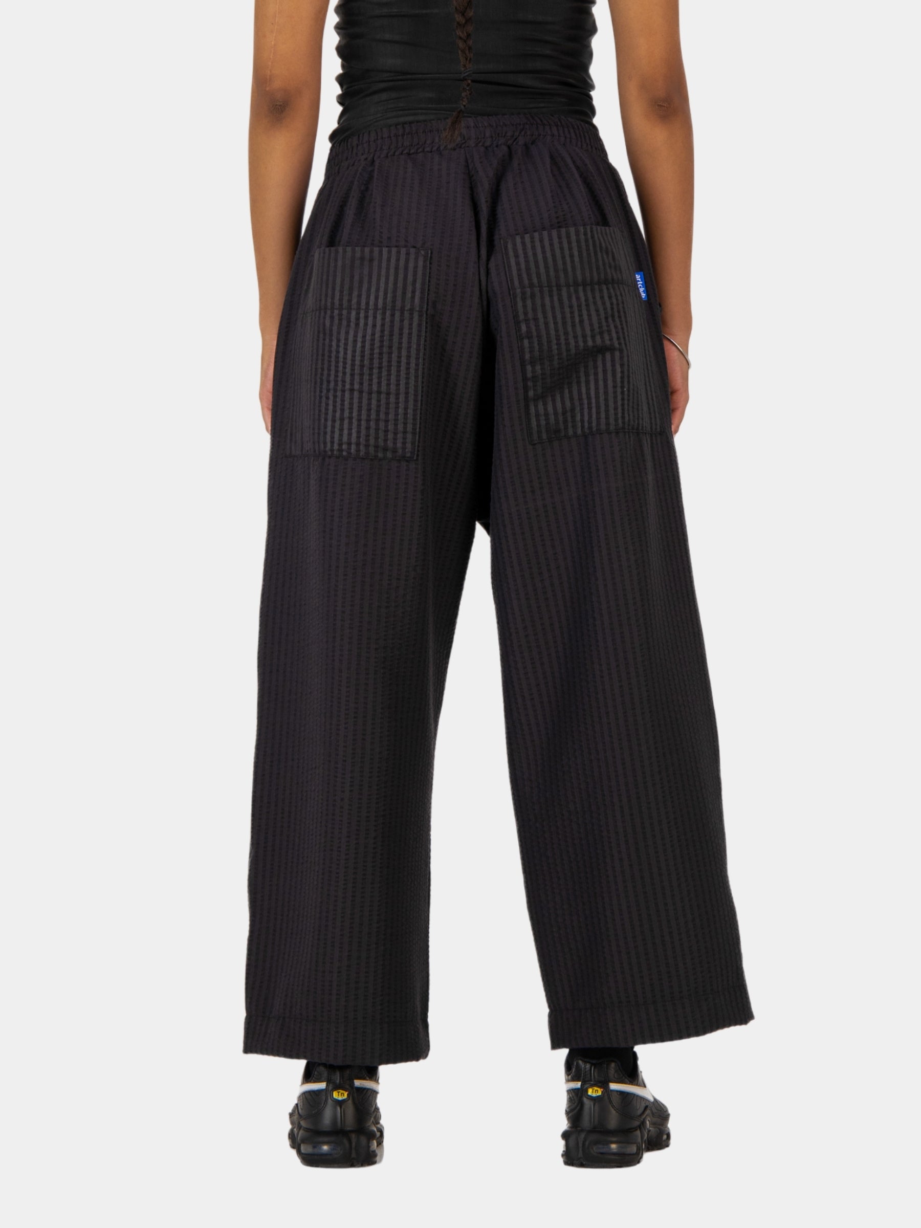 Cropped Seersucker Pants