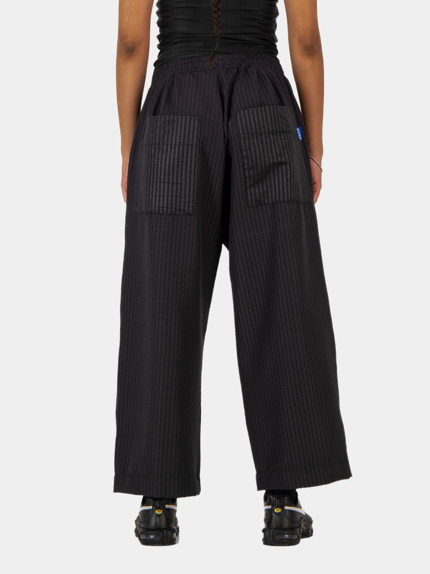 Cropped Seersucker Pants