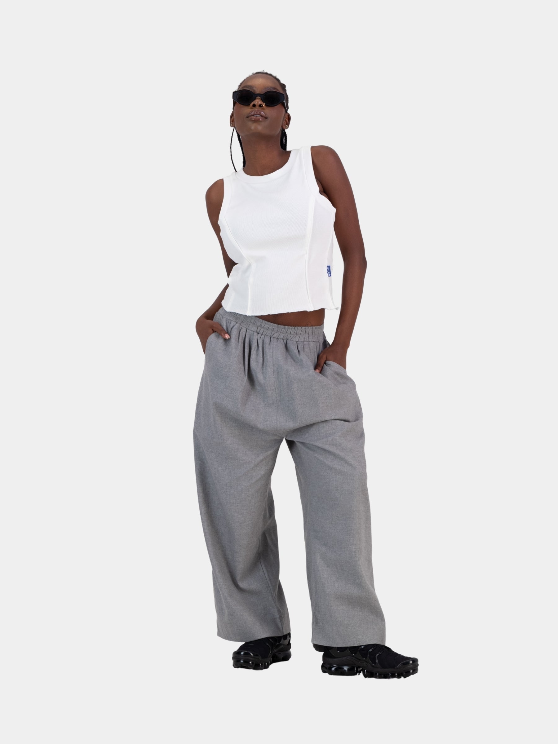 Cocoon Suit Trouser - Grey