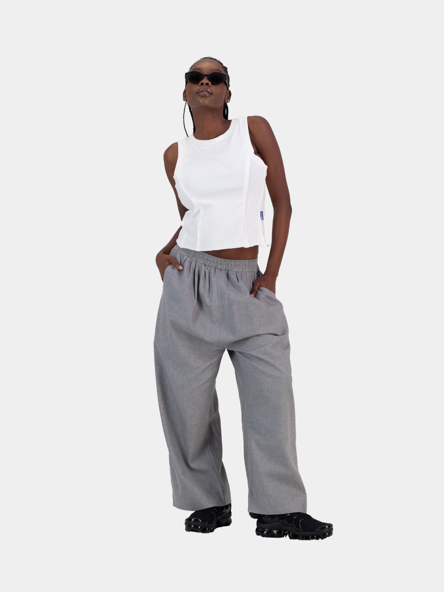Cocoon Suit Trouser - Grey