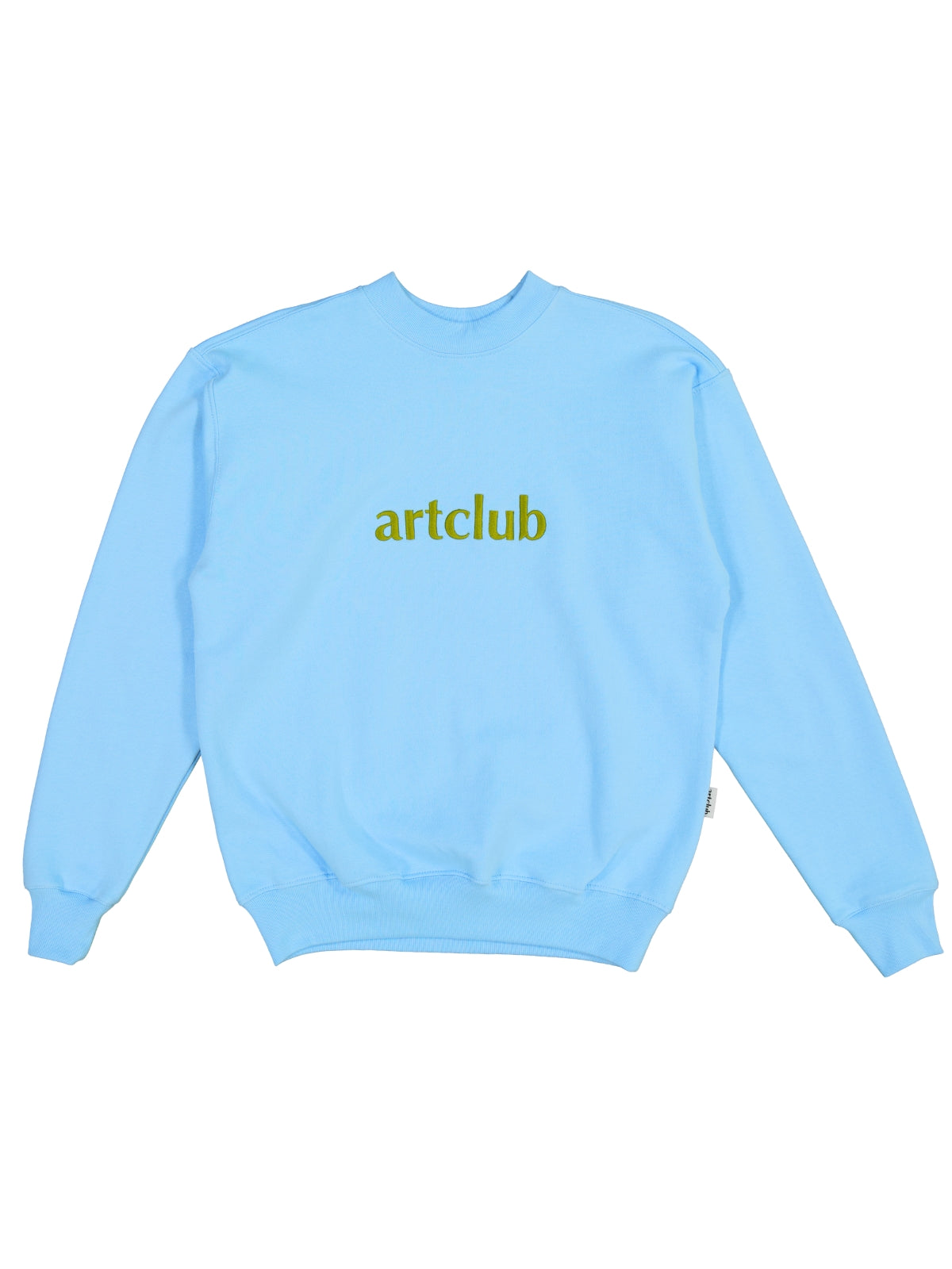 Embroidered Logo Sweater- Sky Green