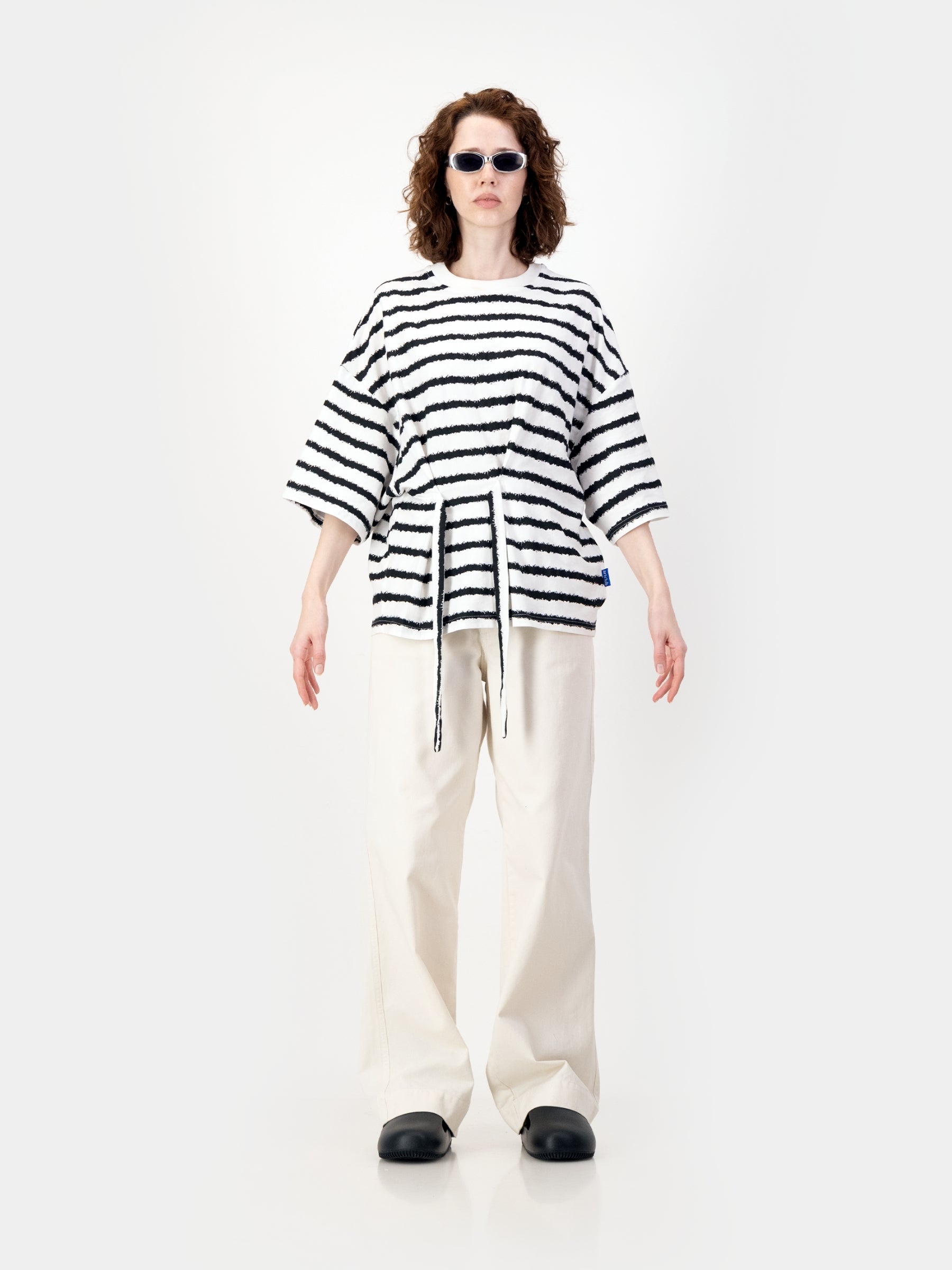 Stripe Tie Tee