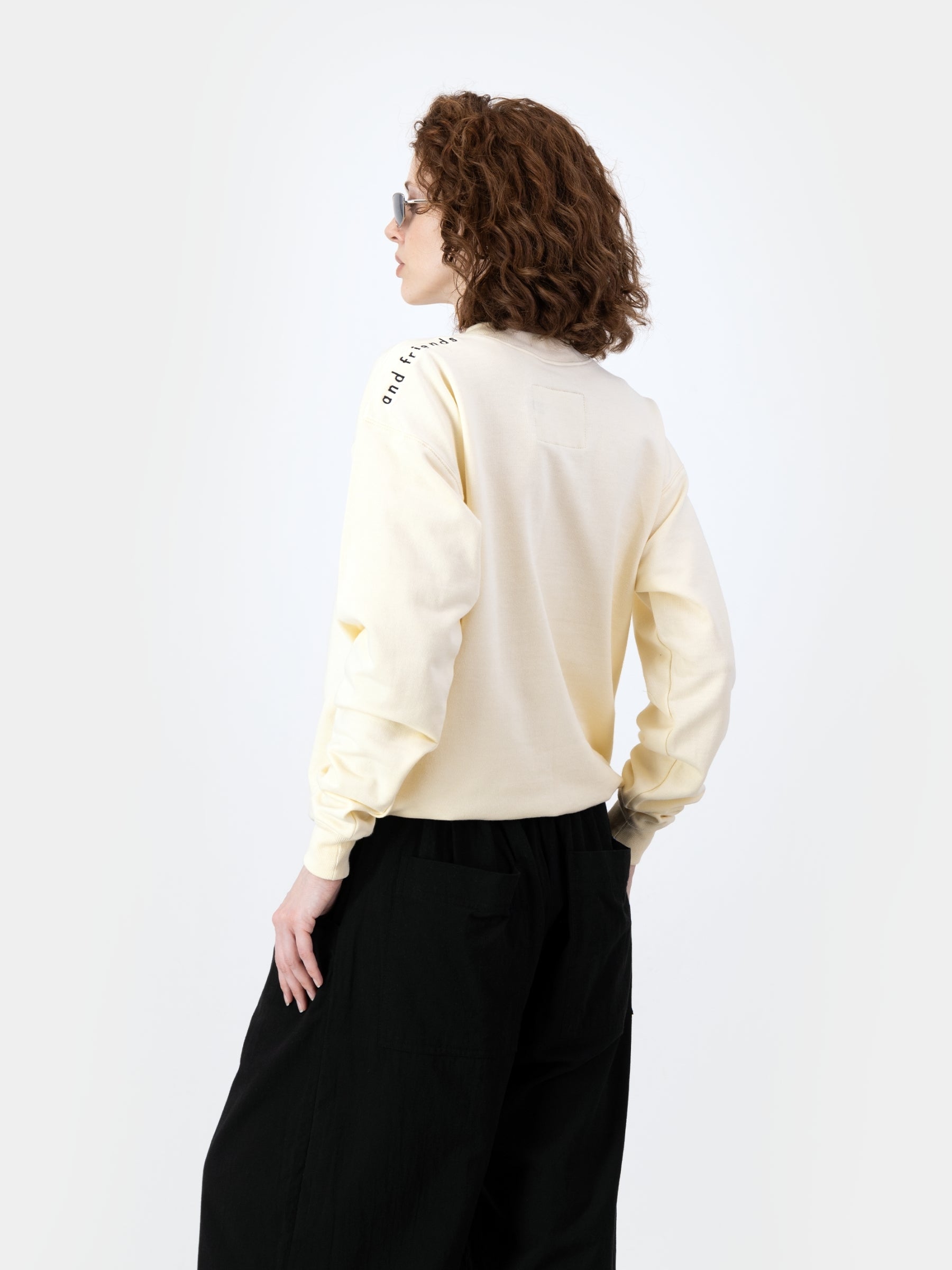 Embroidered Logo Sweater - Milk
