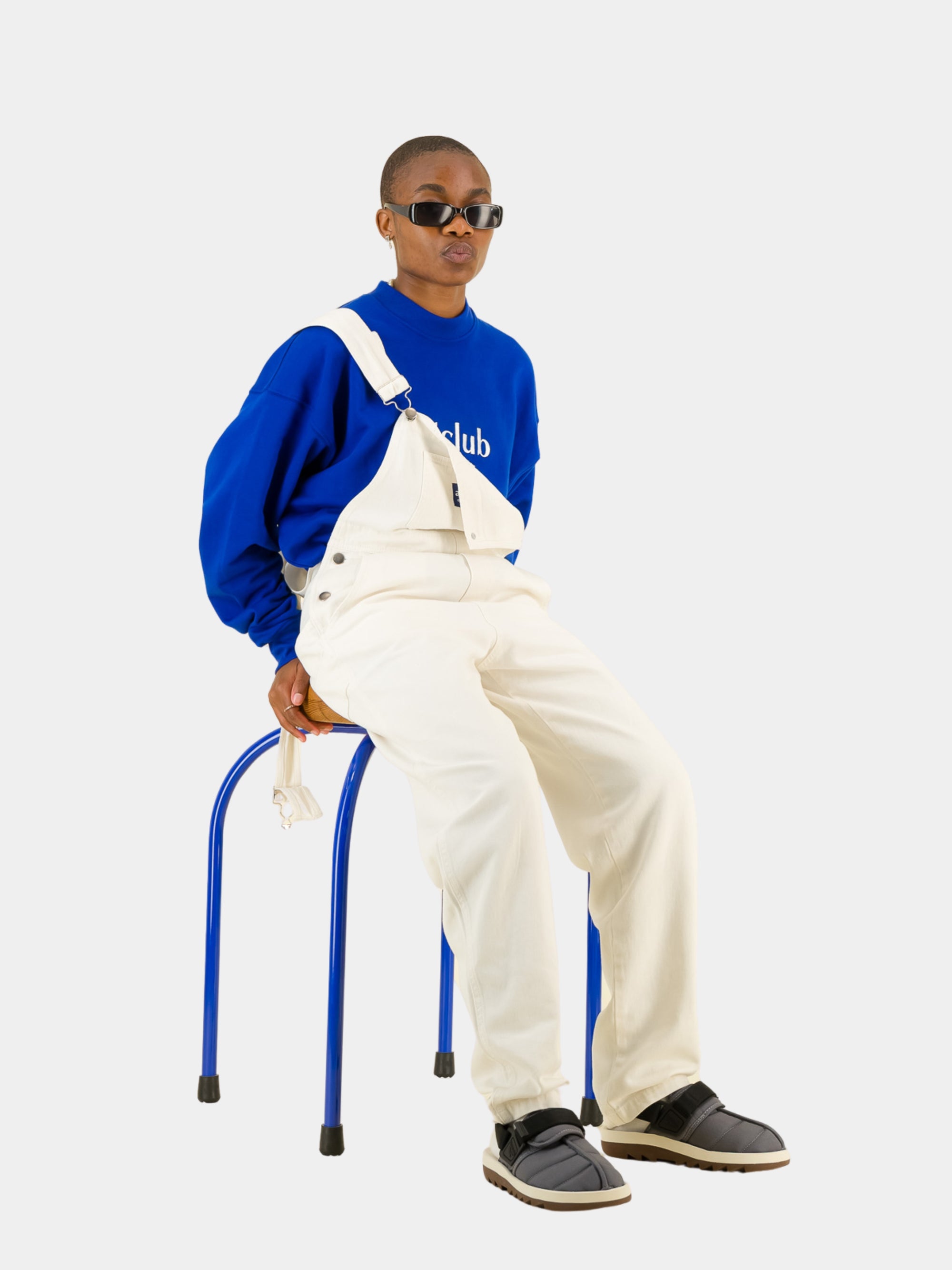 Embroidered Logo Sweater Royal