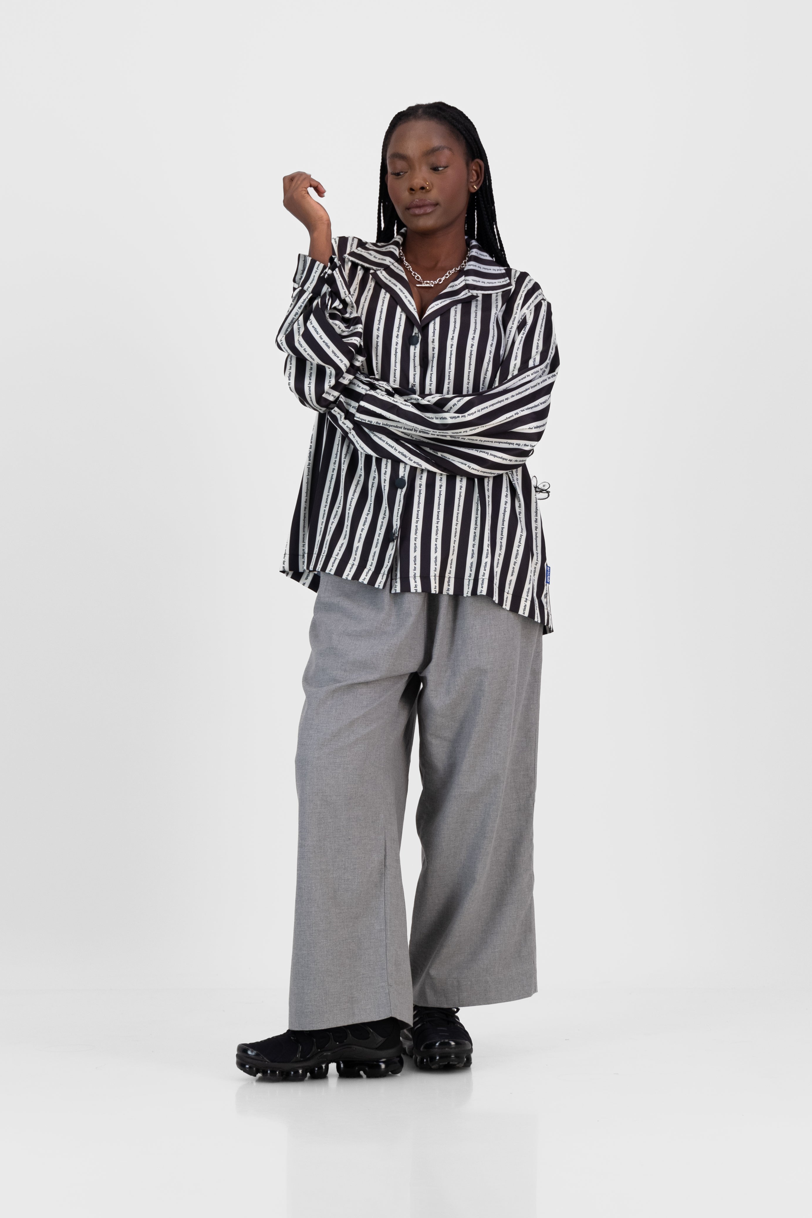 Satin Cocoon Bowler - Stripe