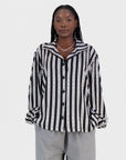 Satin Cocoon Bowler - Stripe