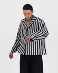 Satin Cocoon Bowler - Stripe