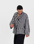 Satin Cocoon Bowler - Stripe