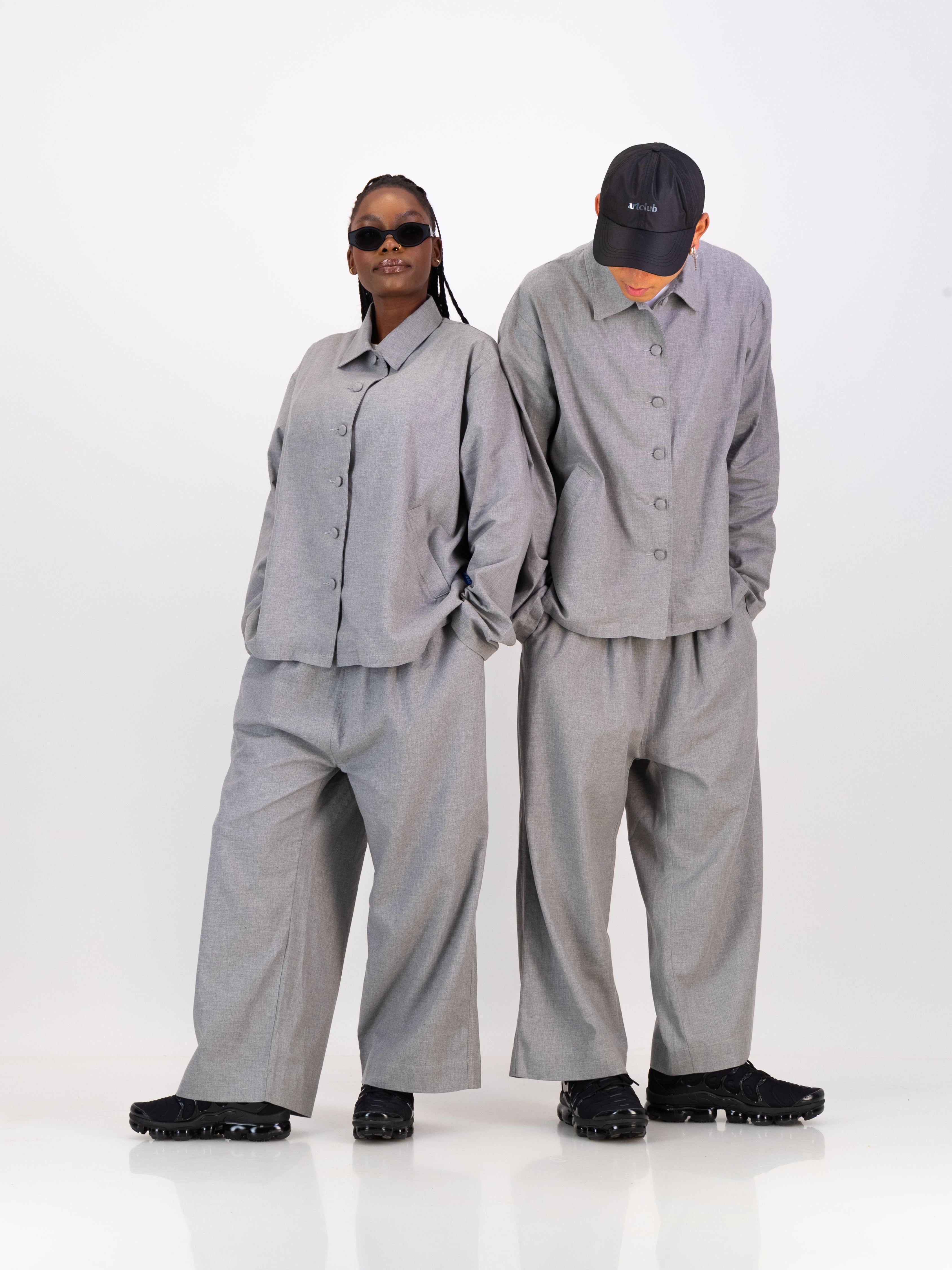 Cocoon Suit Trouser - Grey