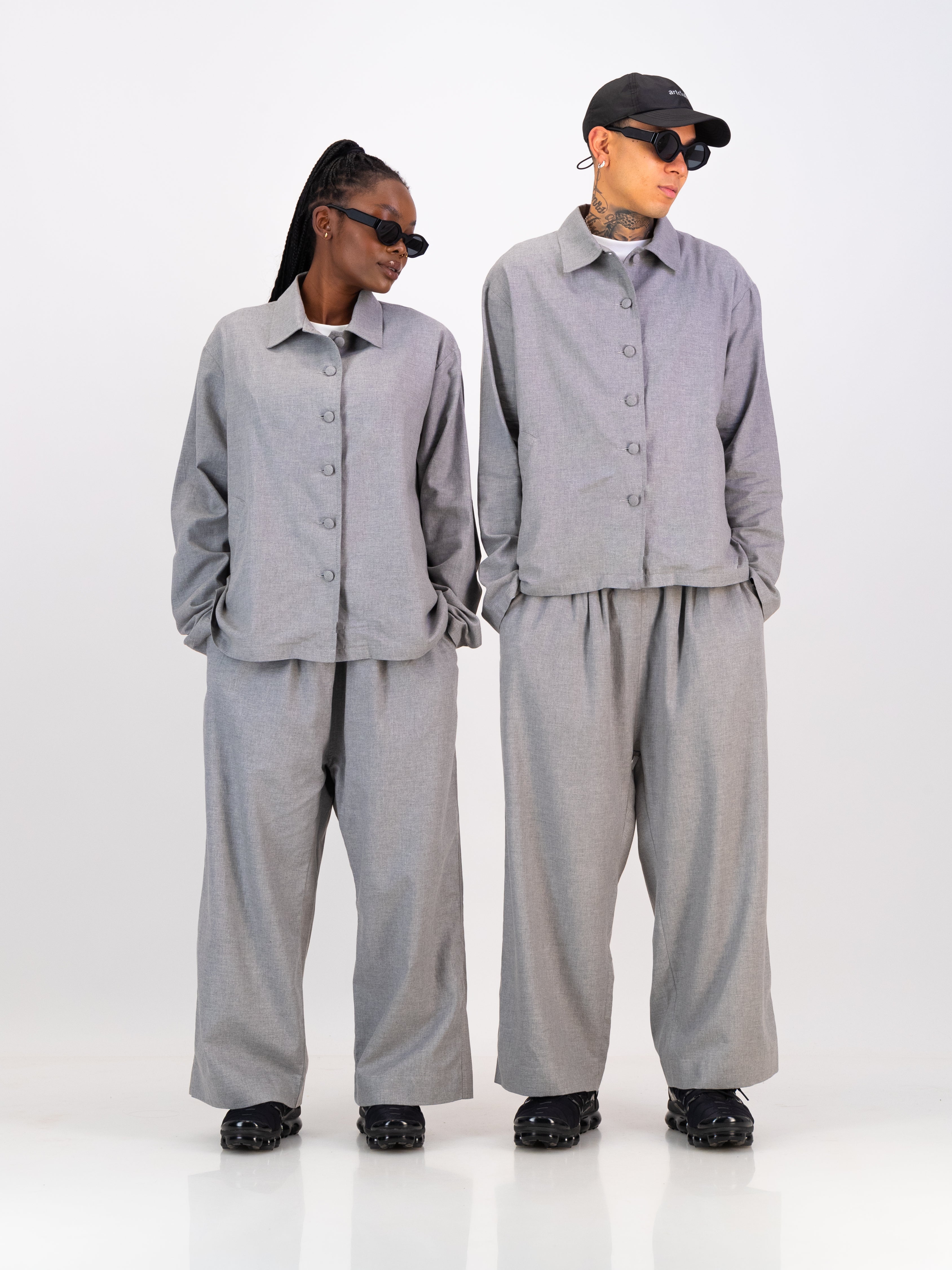 Cocoon Suit Trouser - Grey