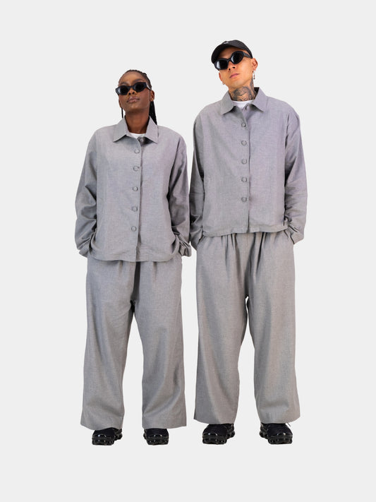 Cocoon Suit Trouser - Grey