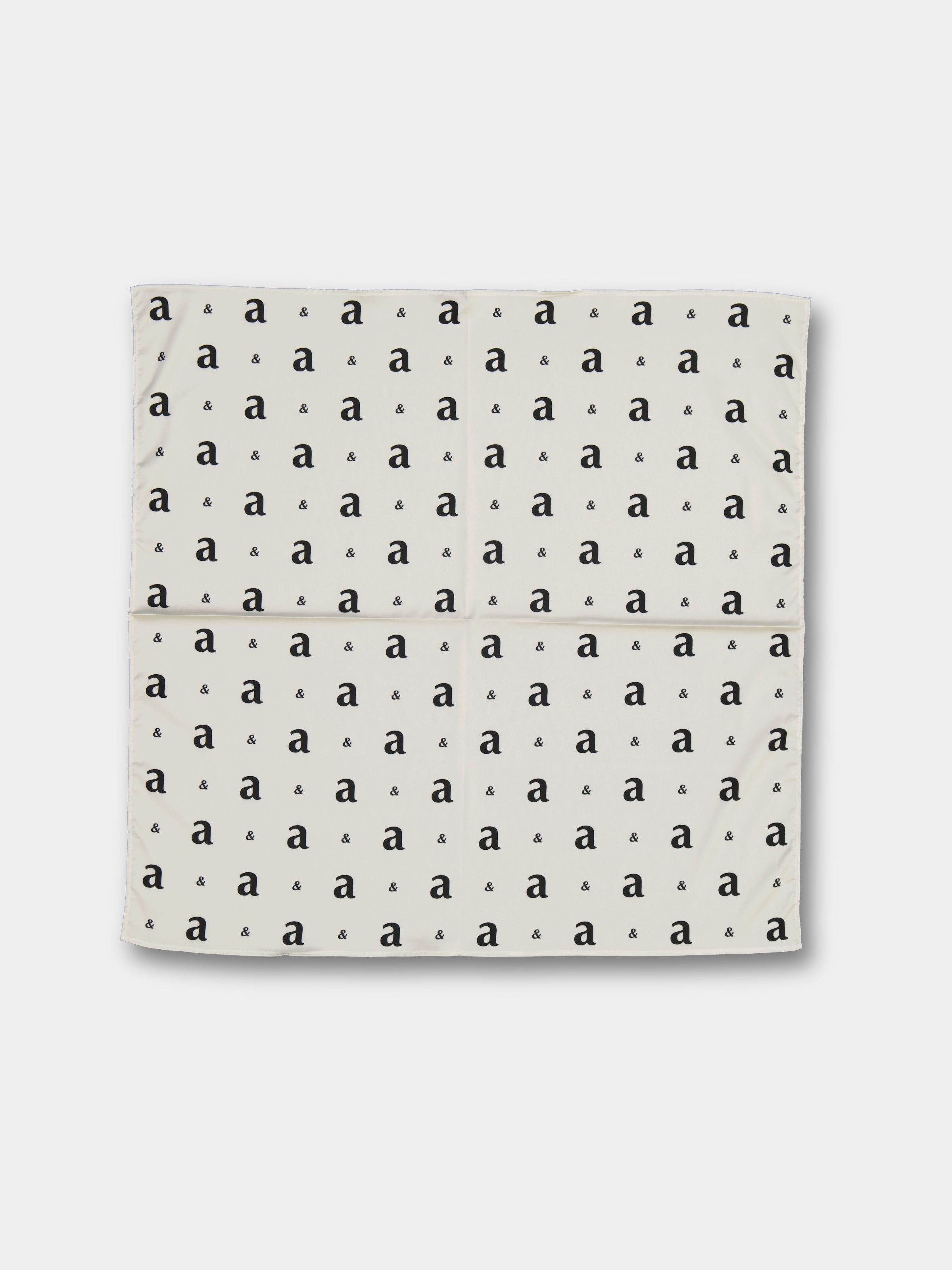 Monogram Satin Scarf