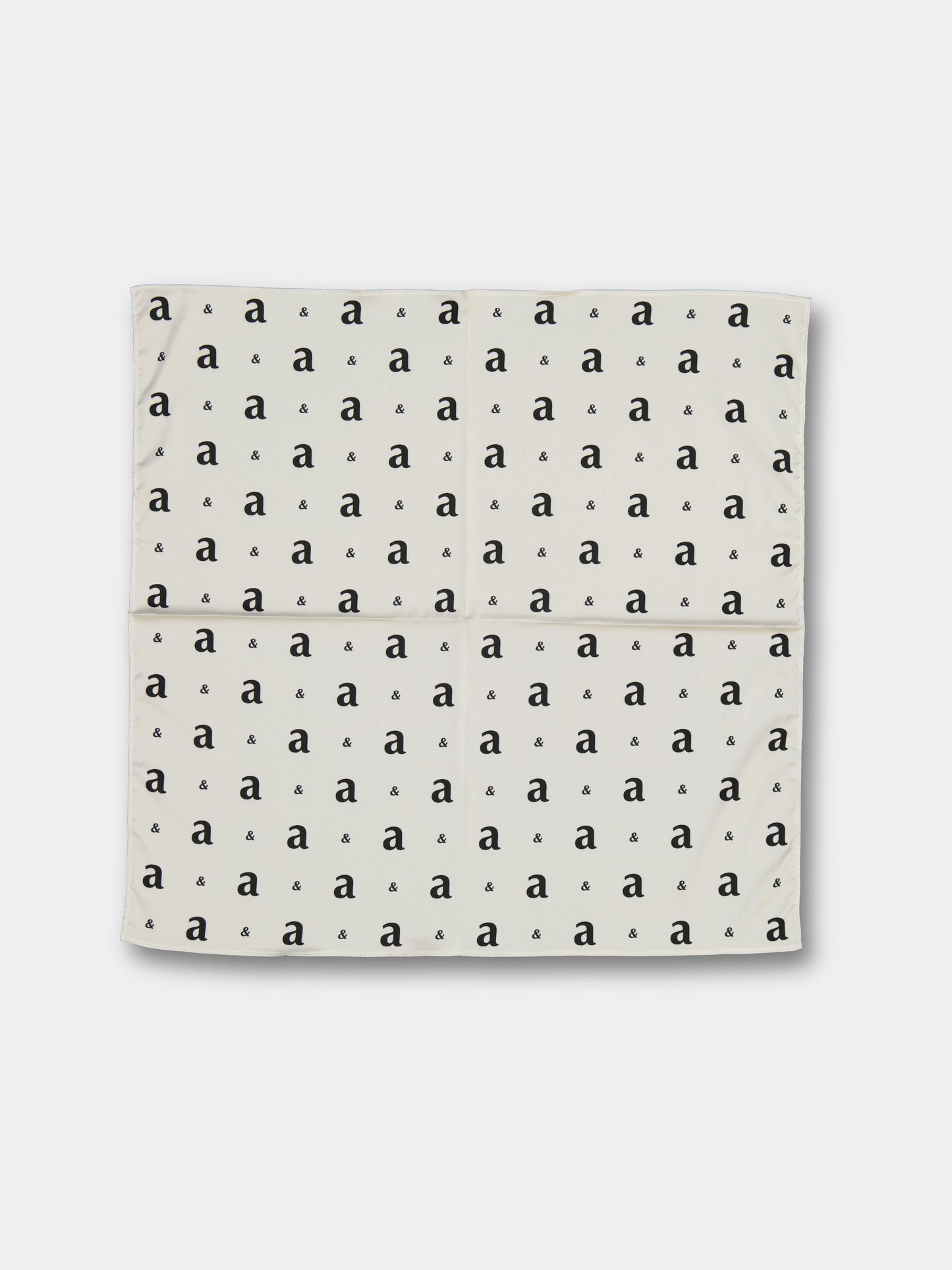 Monogram Satin Scarf