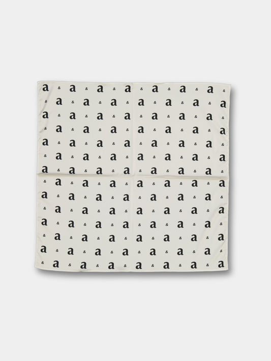 Monogram Satin Scarf